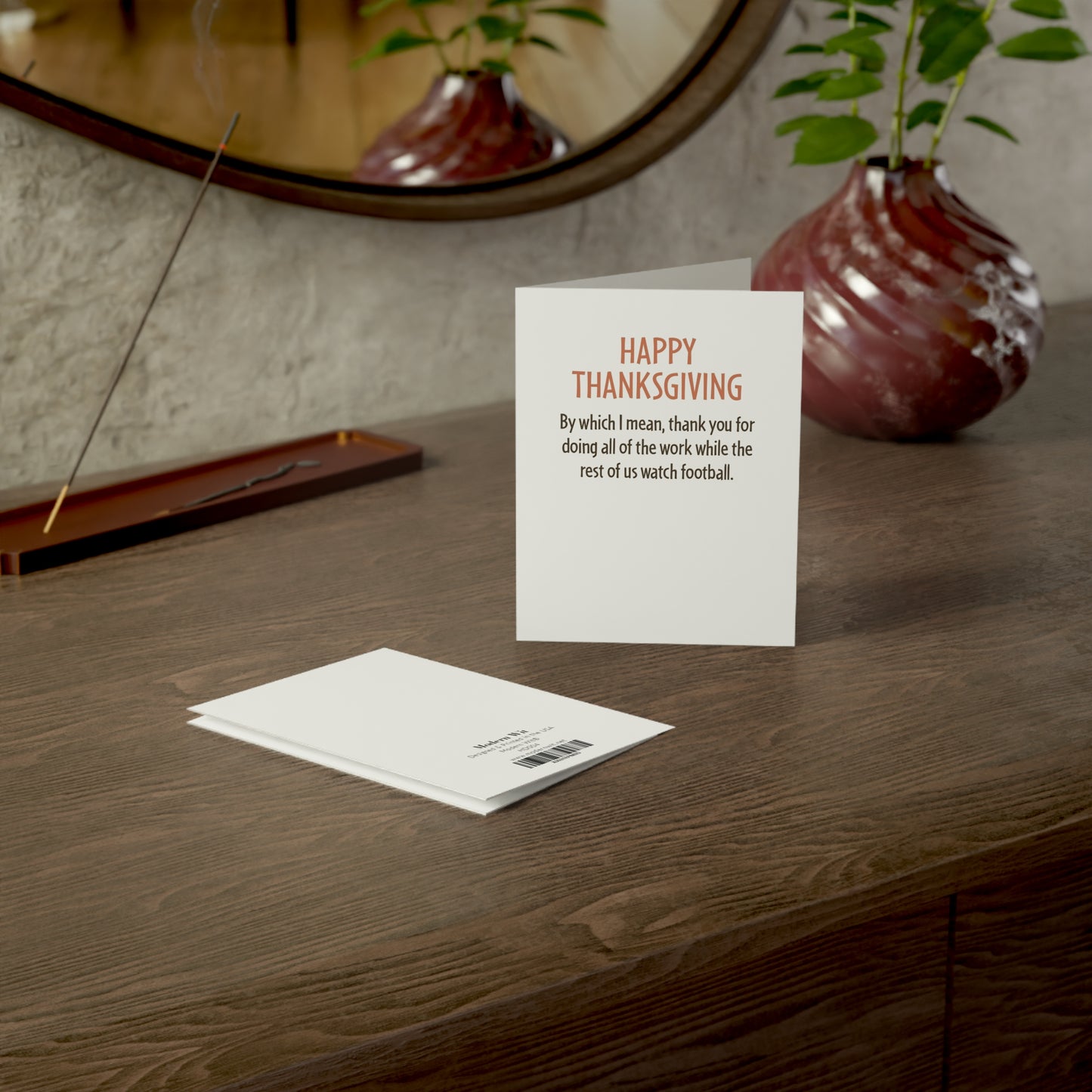 Funny Thanksgiving Cards With Envelopes, Happy Friendsgiving Greeting Cards