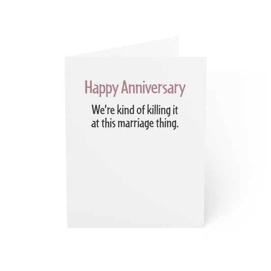 Funny Anniversary Card For Him Or Her, 1st Anniversary For Husband Or Wife