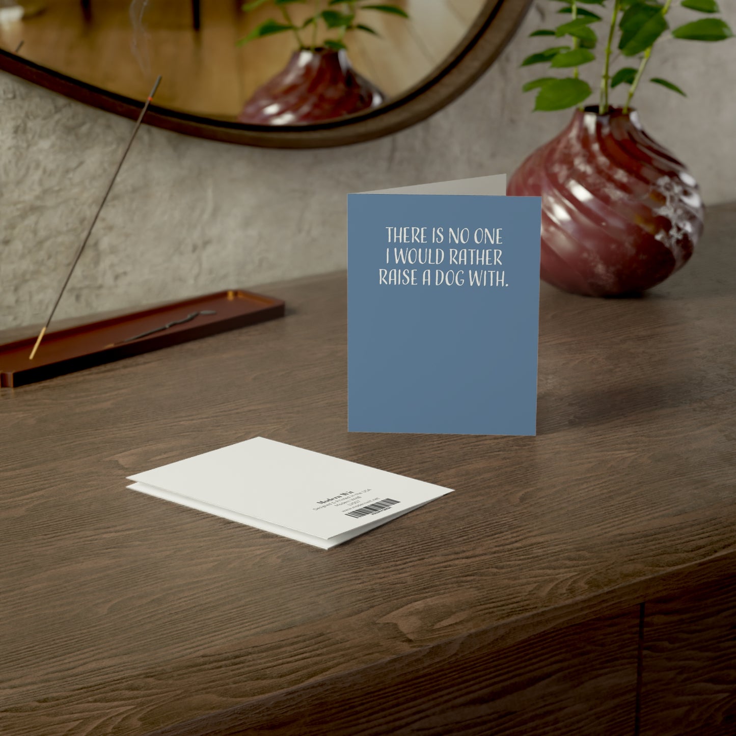 Funny Anniversary Card for Him or Her, Husband or Wife, There Is No One I Would Rather Raise a Dog With