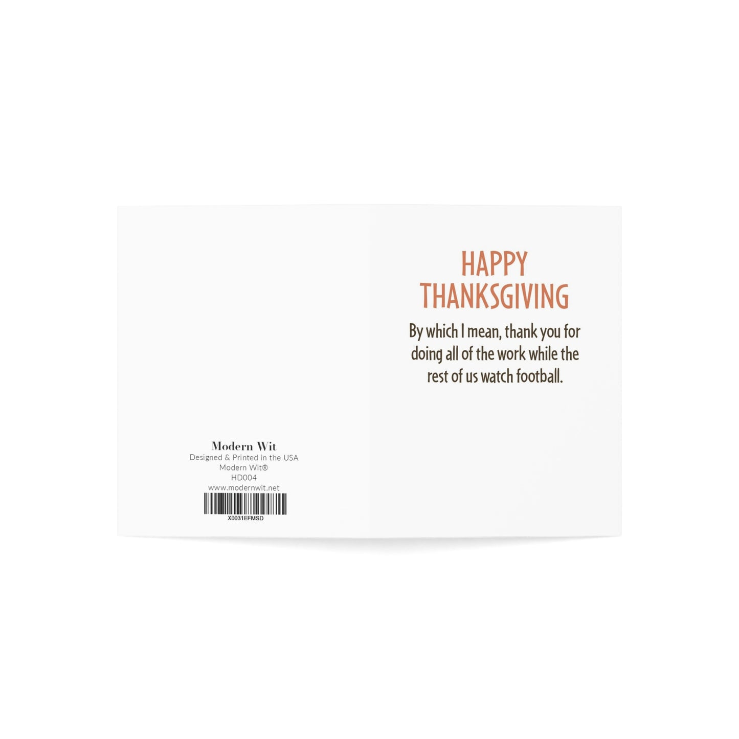 Funny Thanksgiving Cards With Envelopes, Happy Friendsgiving Greeting Cards