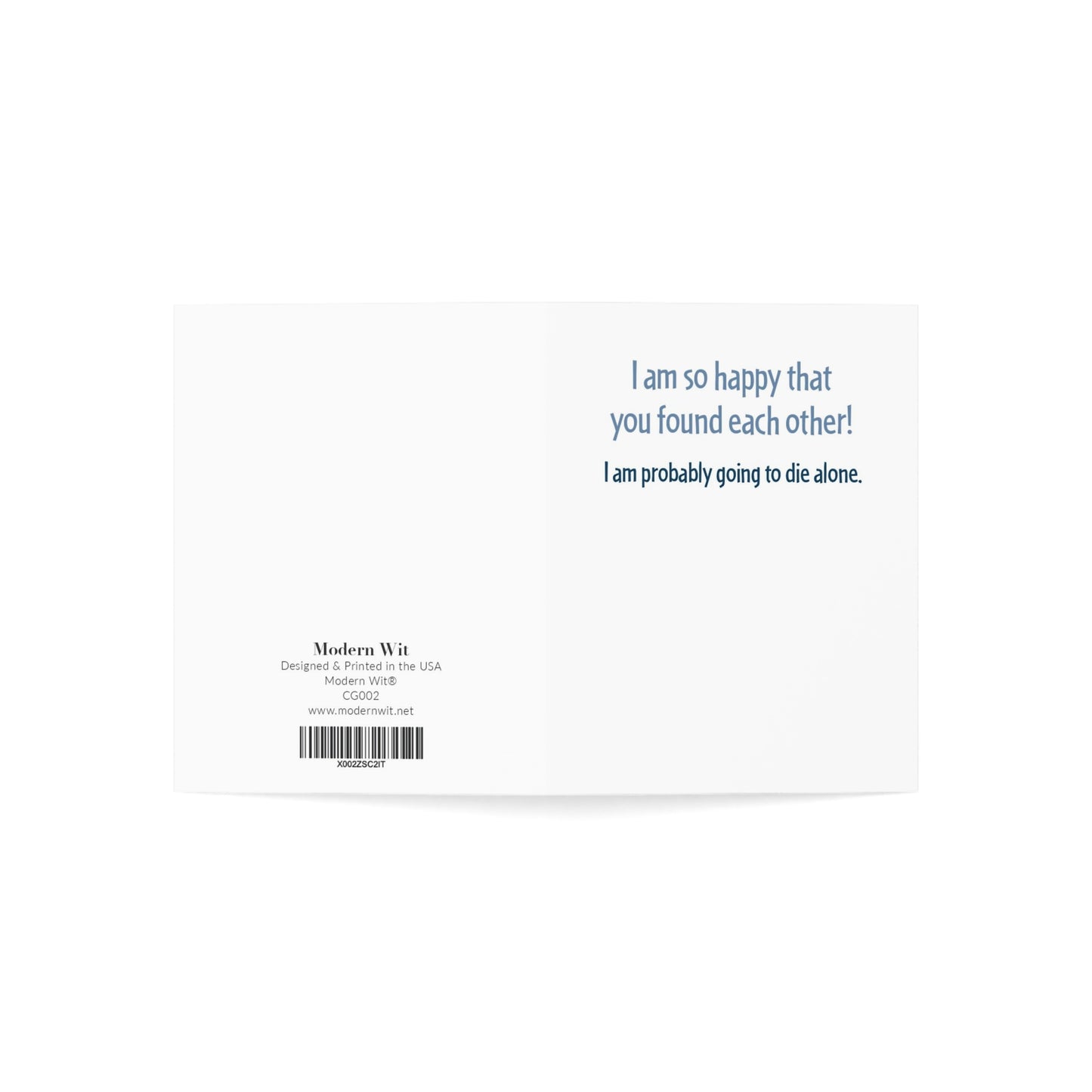 Funny Wedding Card, Bridal Shower, Couple, Engagement Greeting Card