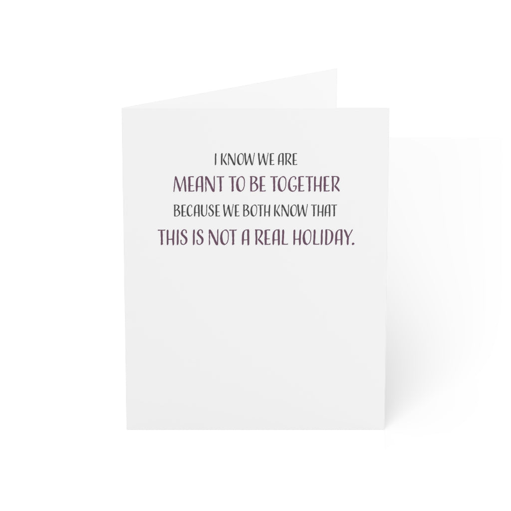 Funny Valentines Day Cards For Him, For Husband Wife, We Are Meant To Be Together