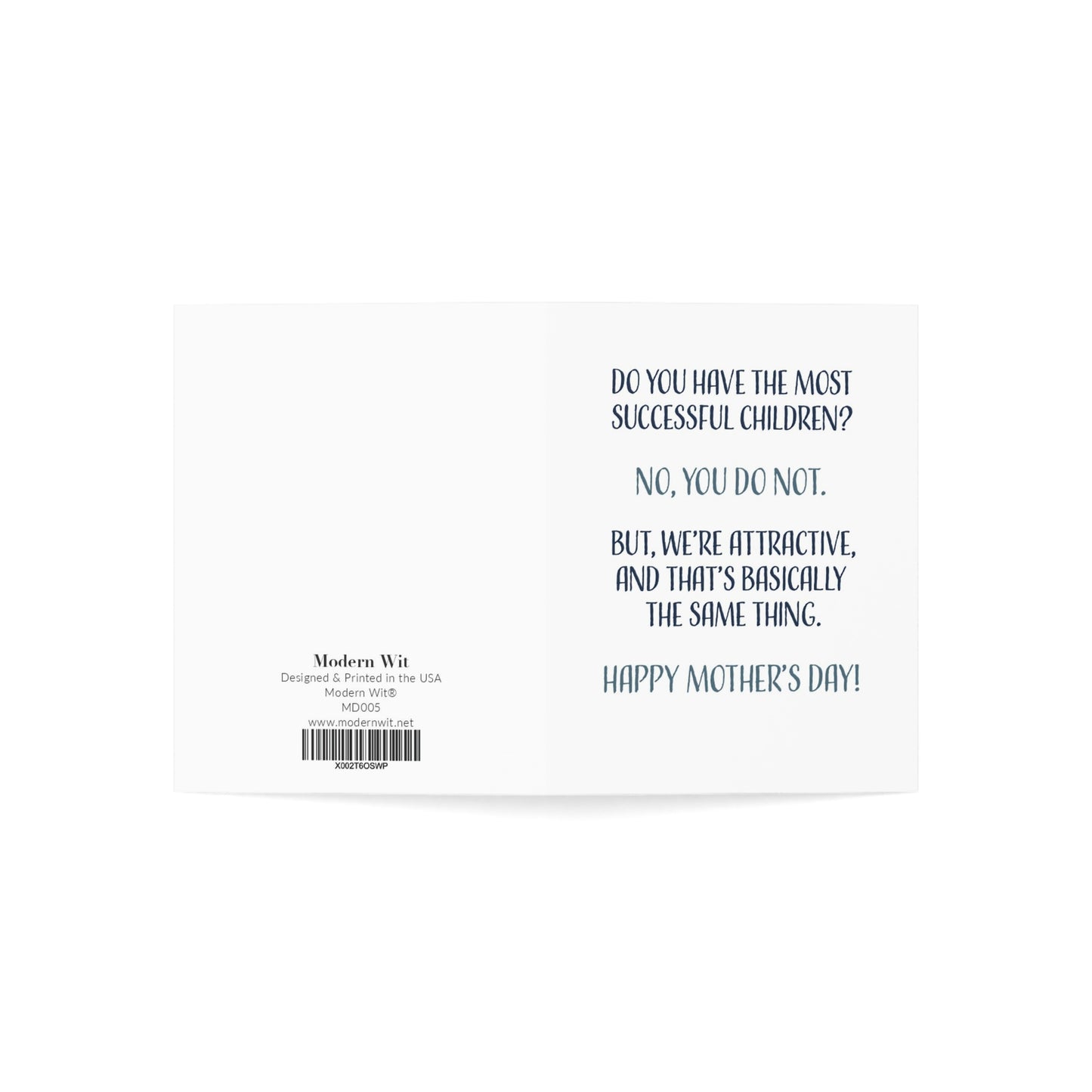 Funny Mothers Day Cards For Mom, Daughter or Son, Do You Have The Most Successful Children