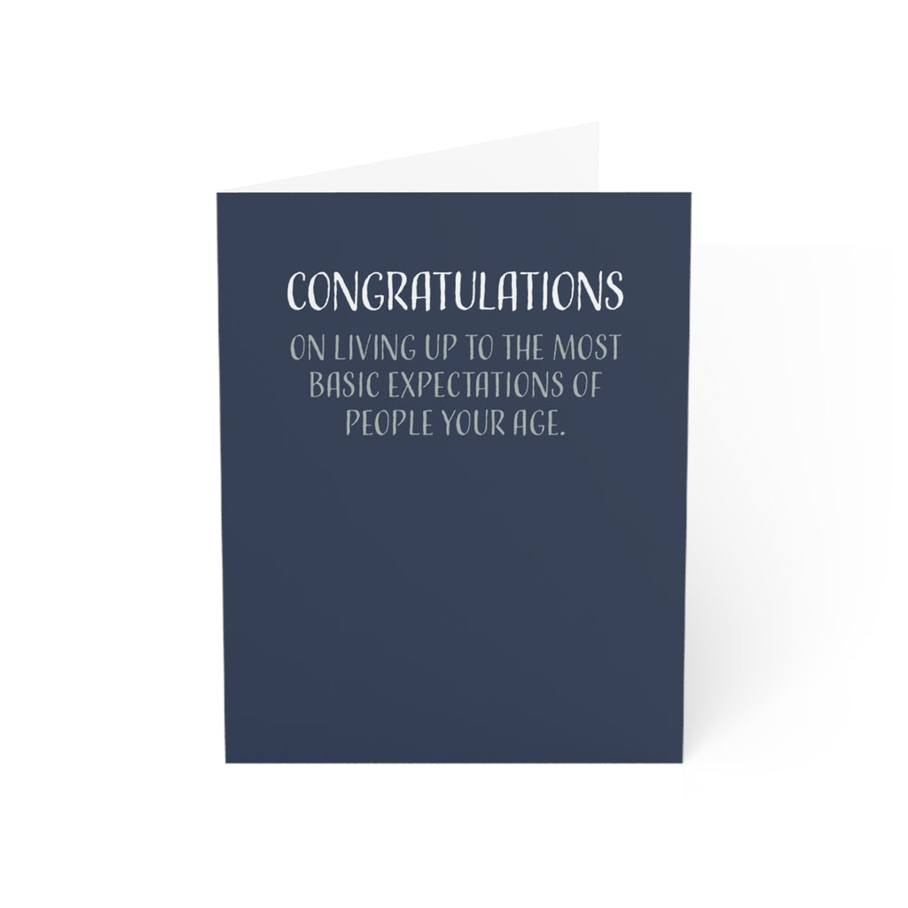 Funny Graduation Card For Her Or Him, Congratulations On Completing The Least Challenging Portion Of Adult