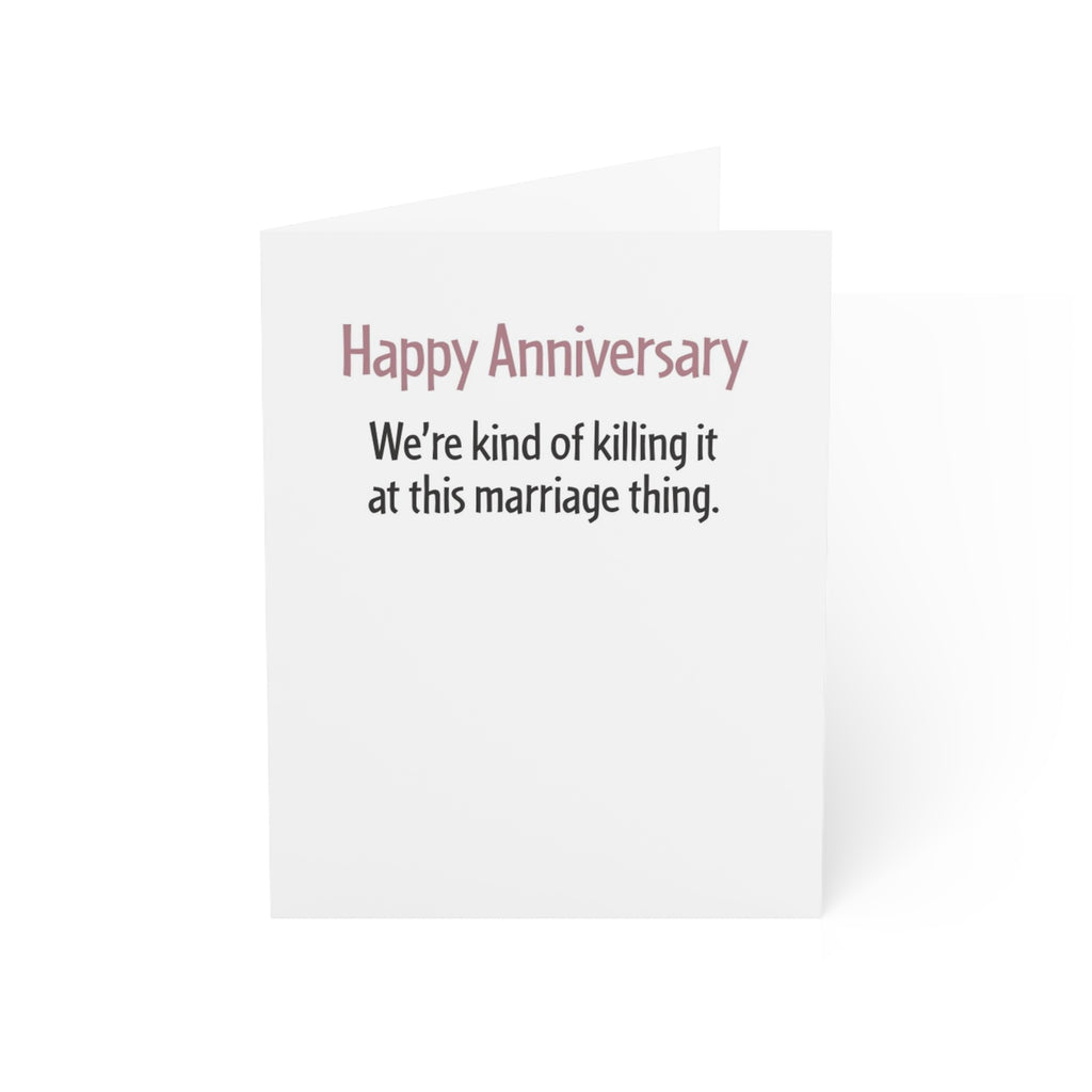 Funny Anniversary Card For Him Or Her, 1st Anniversary For Husband Or Wife