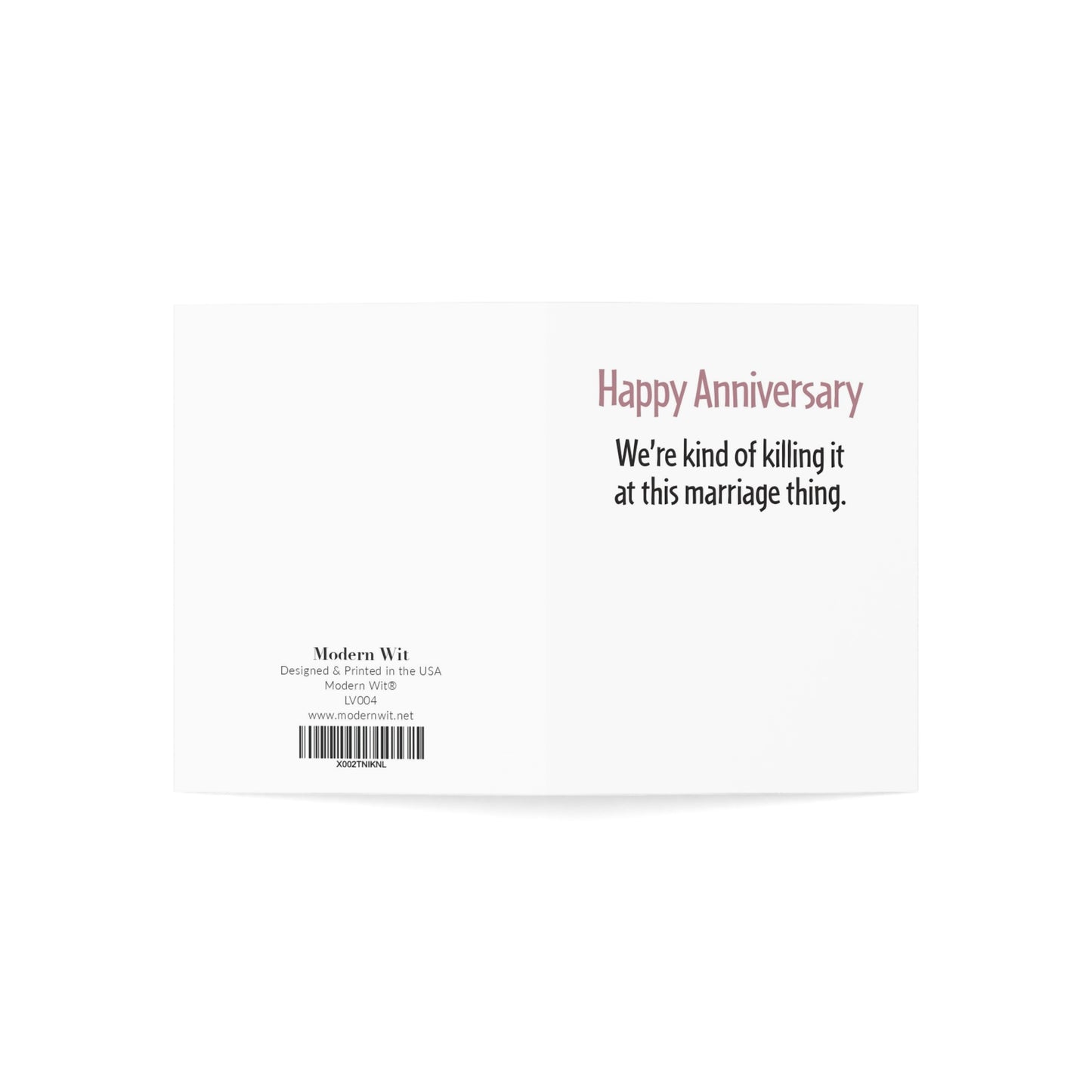 Funny Anniversary Card For Him Or Her, 1st Anniversary For Husband Or Wife