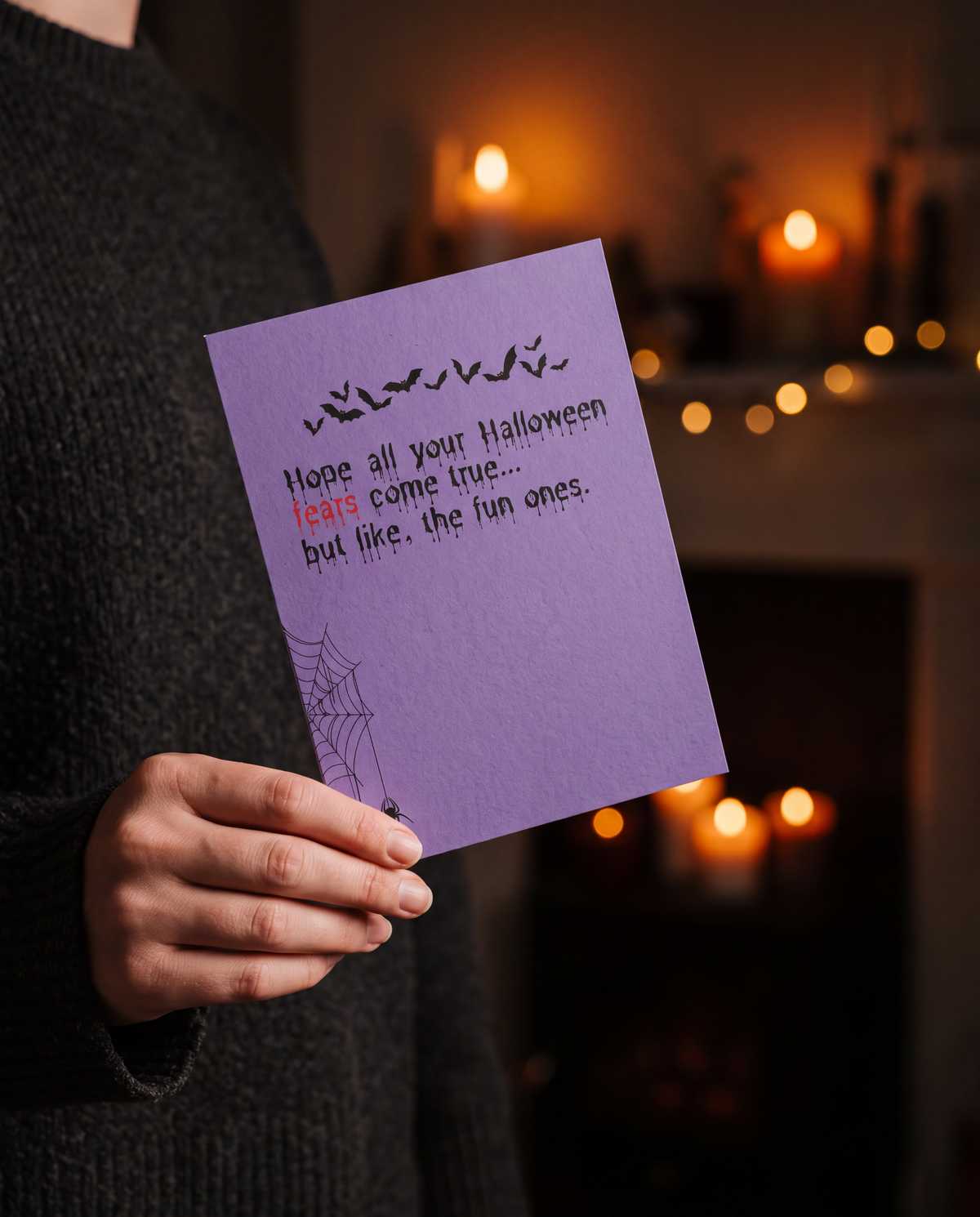 Halloween Greeting Card — “Hope All Your Halloween Fears Come True”